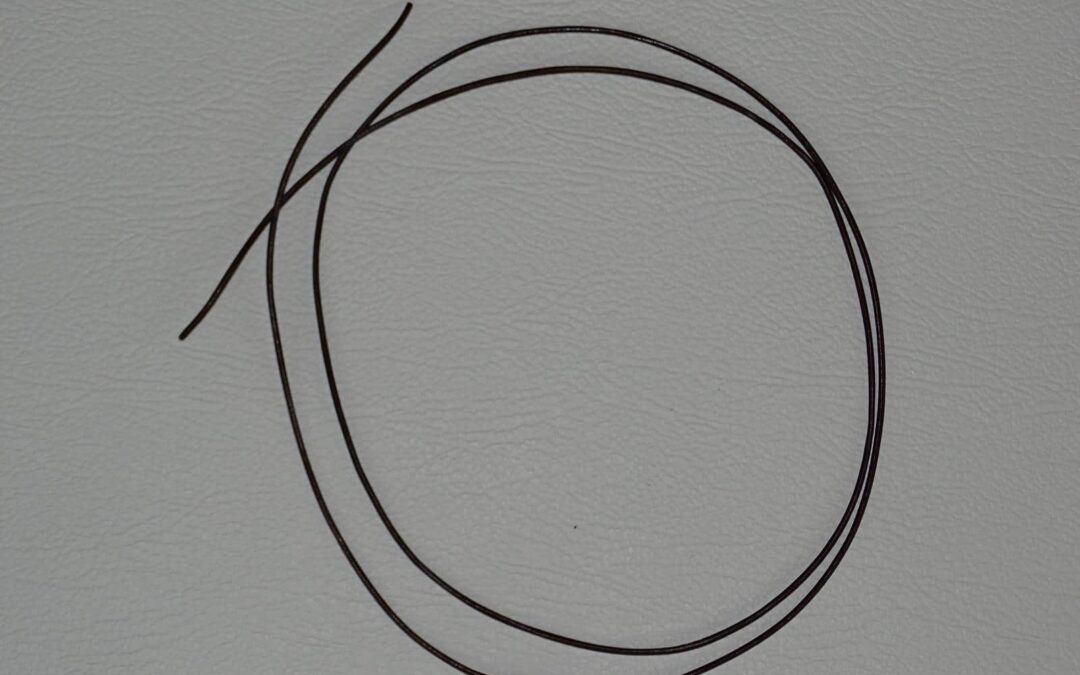 Lederband dunkelbraun 100 cm