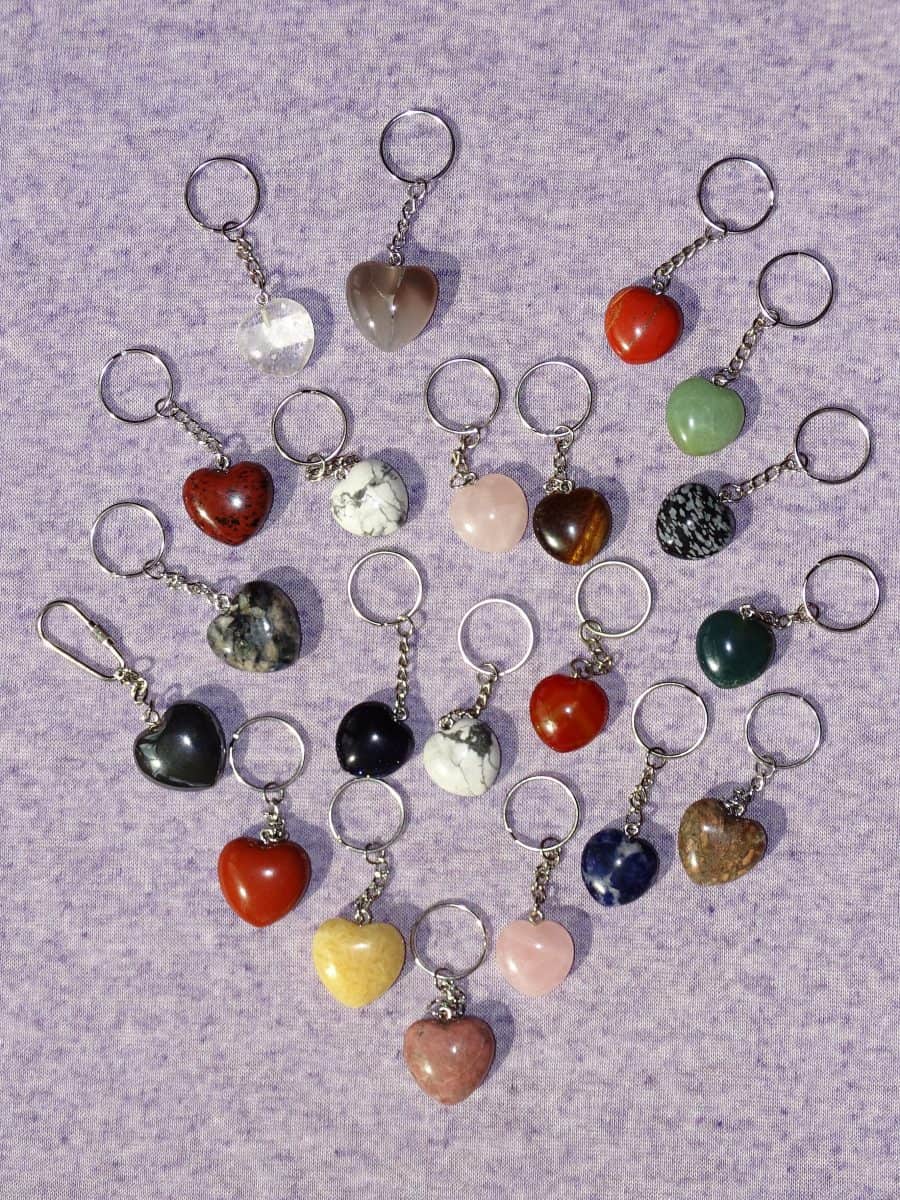 Heilstein-HERZ-Schlüsselanhänger