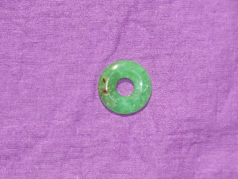 Chrysopras-Donut Nr. 1