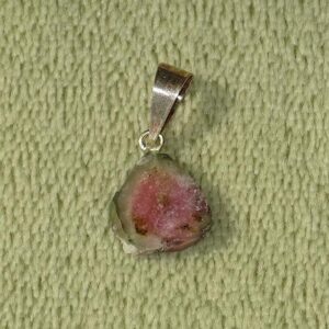 Wassermelonenturmalin-Anhänger Nr. 6