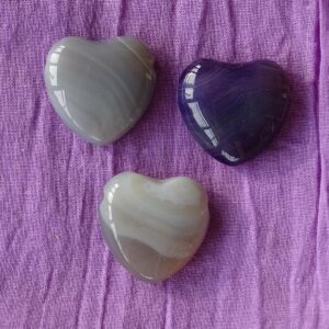 Achat-Herz (gebohrt)