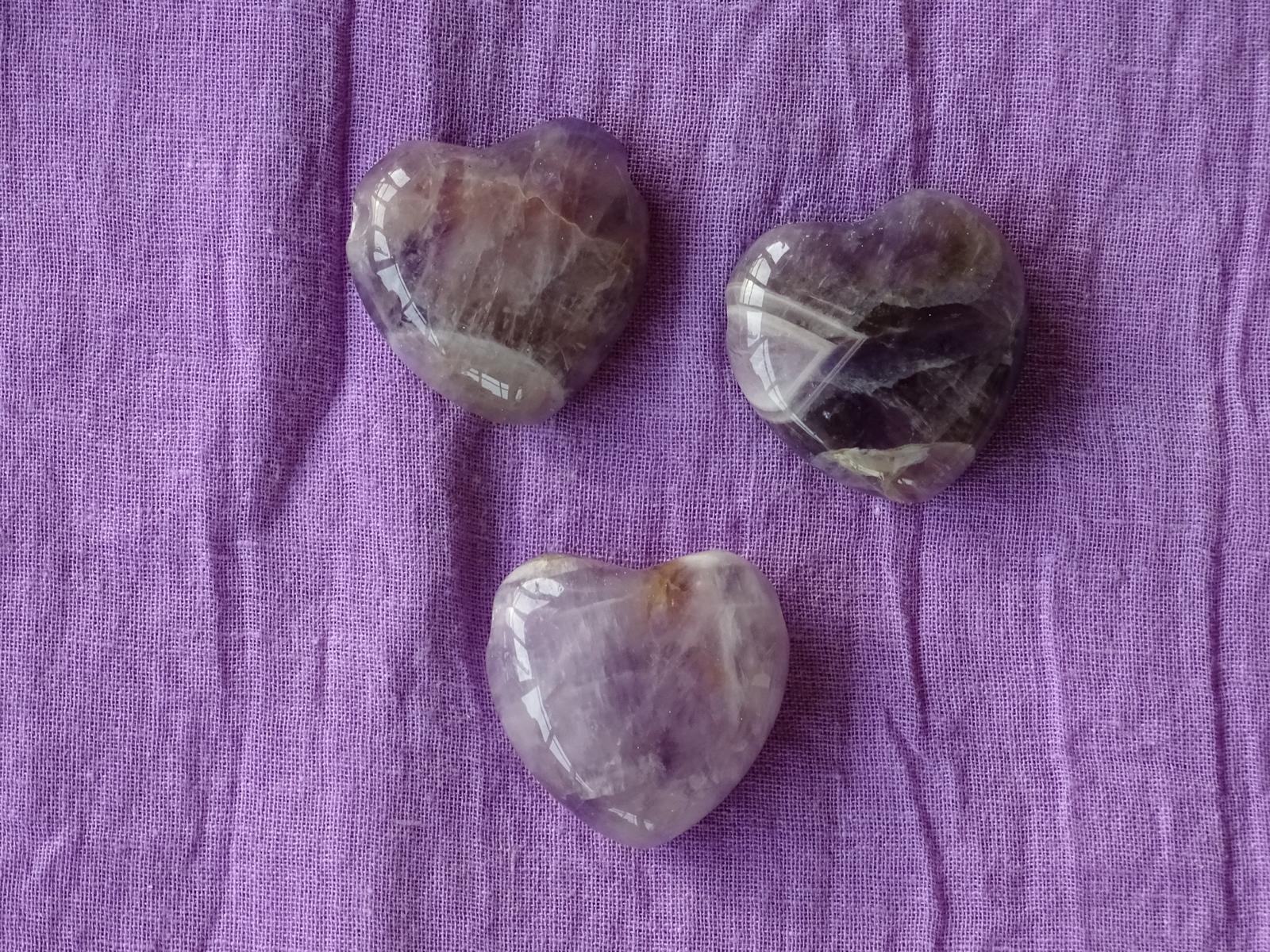Amethyst-Herz (gebohrt)