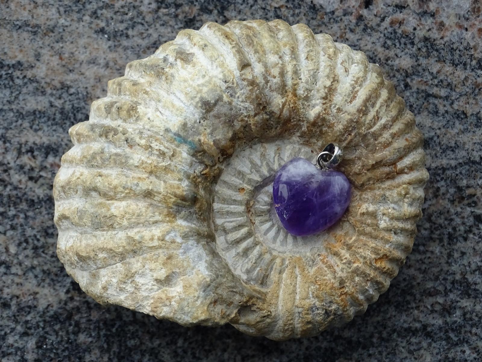 Herz-Anhänger Amethyst