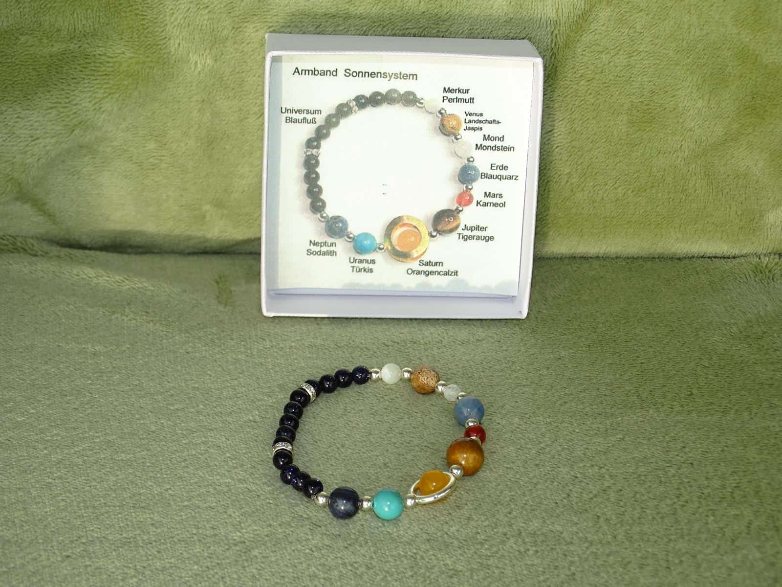 Armband Sonnensystem (Saturnring Farbe Silber) – Bild 2