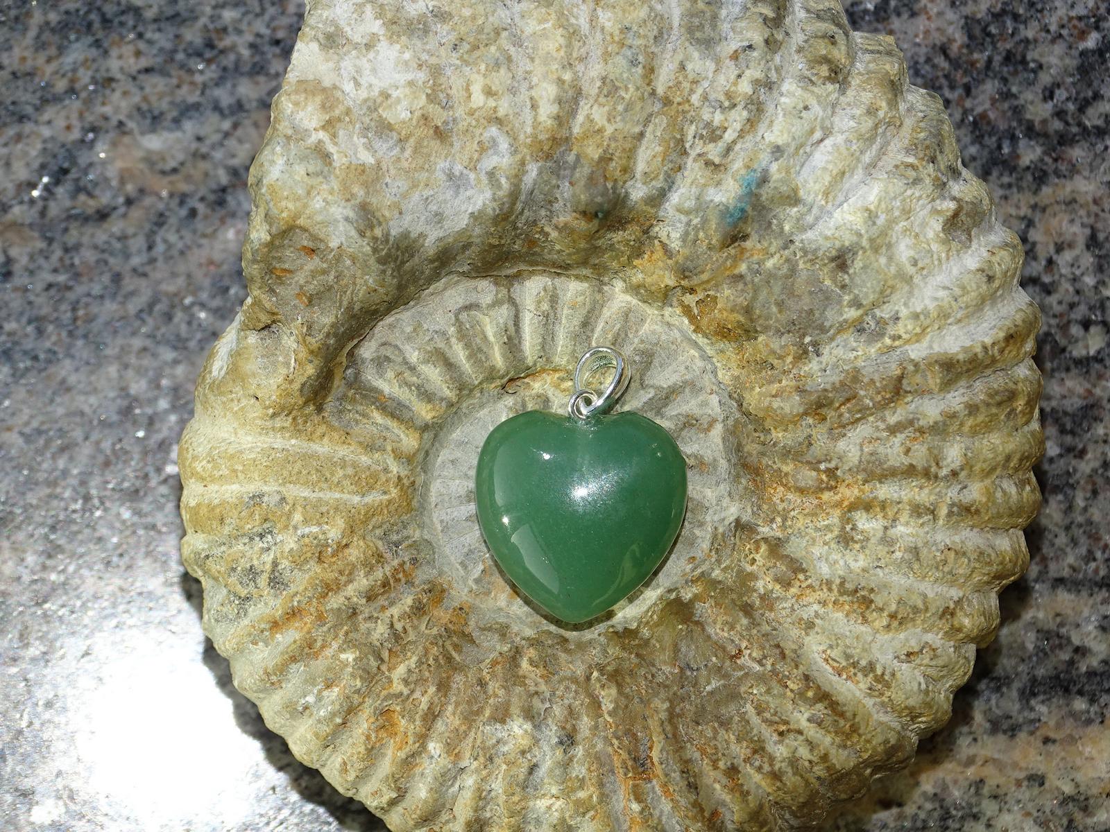 Herz-Anhänger Aventurin – Bild 2