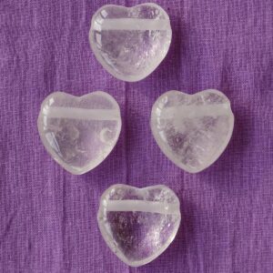 Bergkristall-Herz (gebohrt)