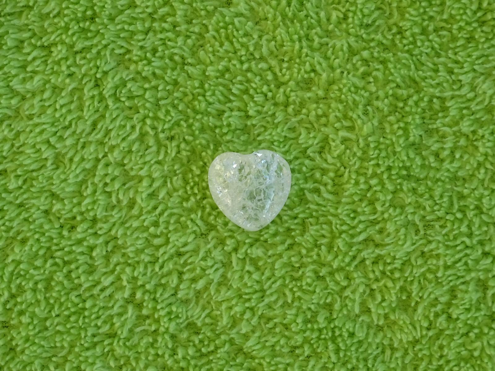 Bergkristall-Herz (gecrasht) klein – Bild 3