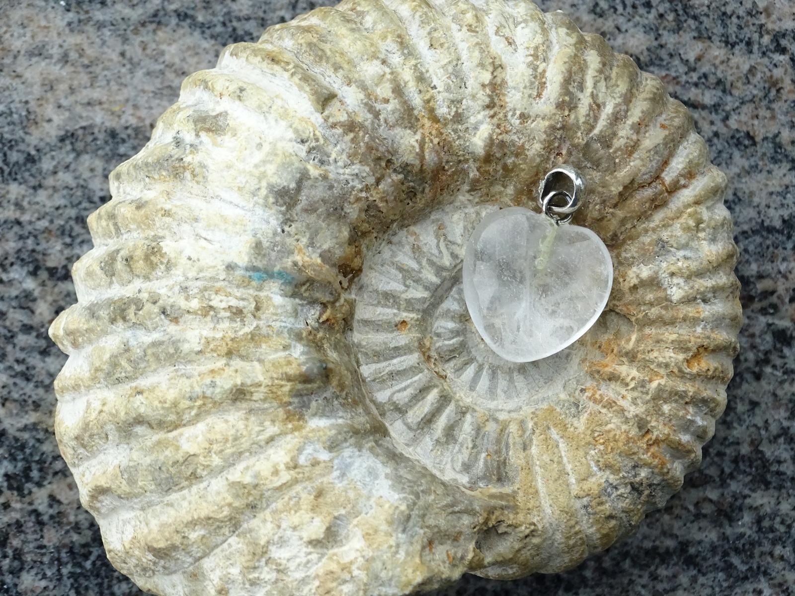 Herz-Anhänger Bergkristall – Bild 2