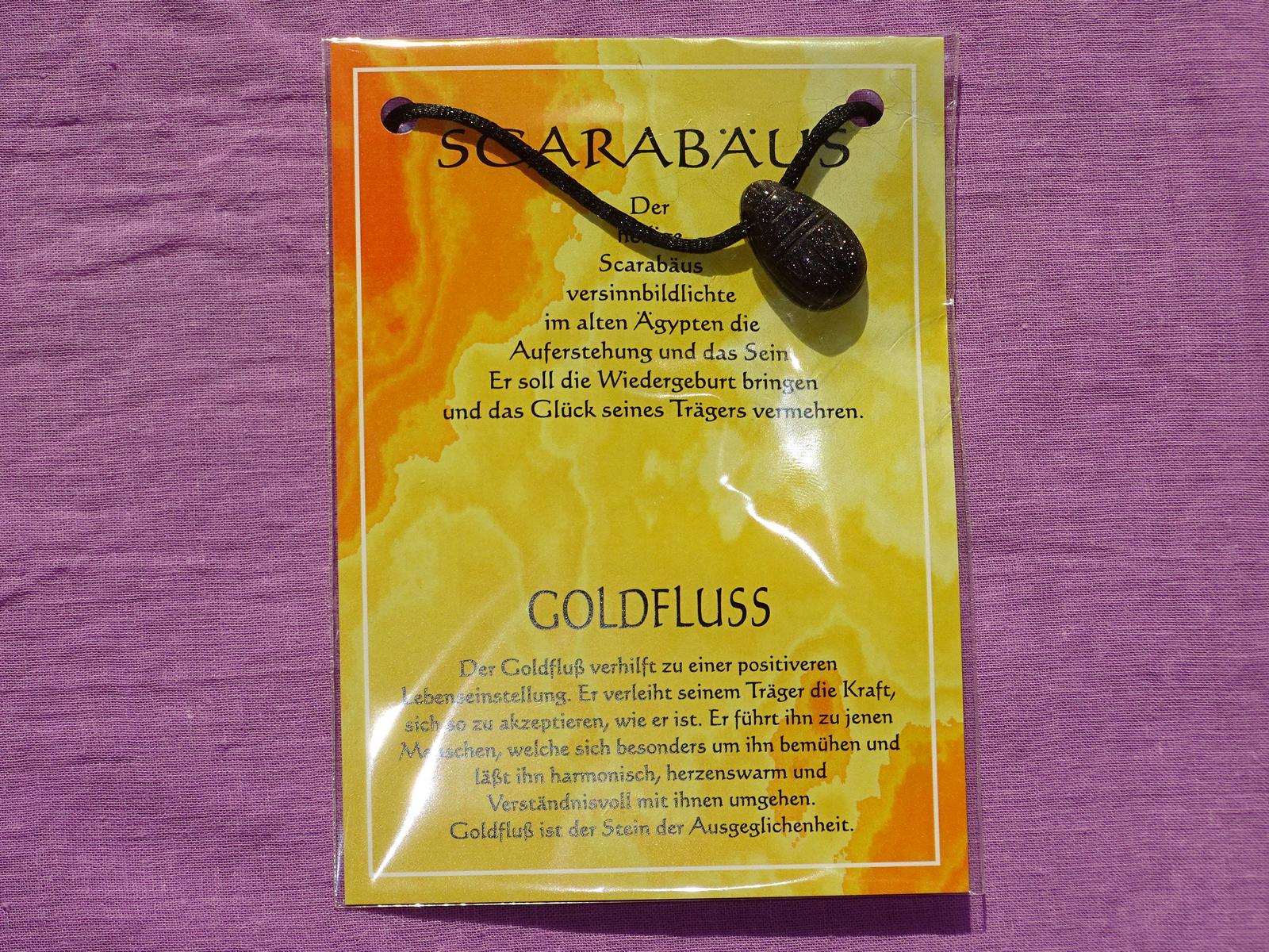 Scarabäus gebohrt mit Band – Blaufluss – Bild 2