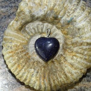 Herz-Anhänger Blaufluss