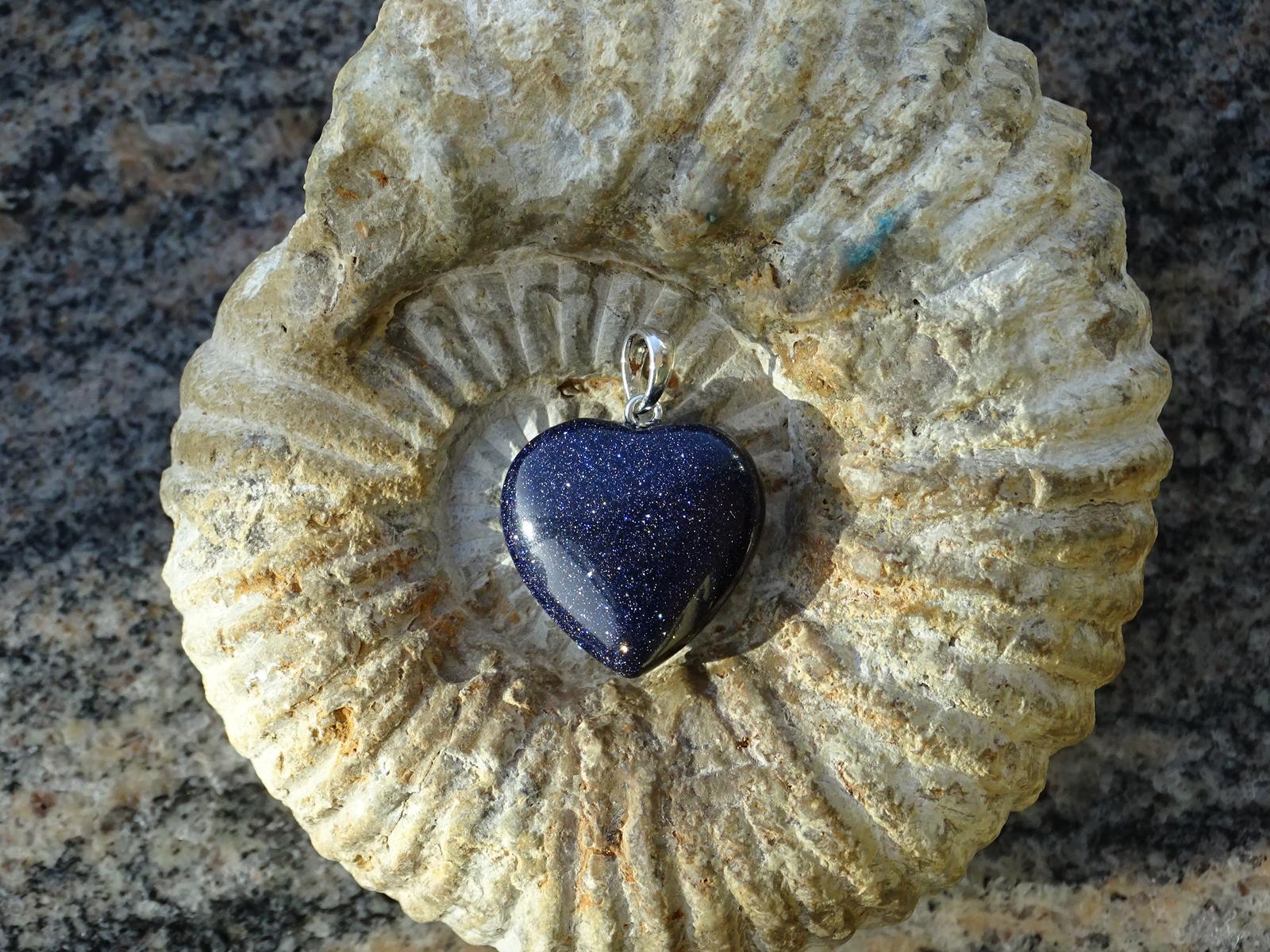 Herz-Anhänger Blaufluss – Bild 2