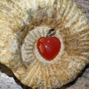 Herz-Anhänger Carneol