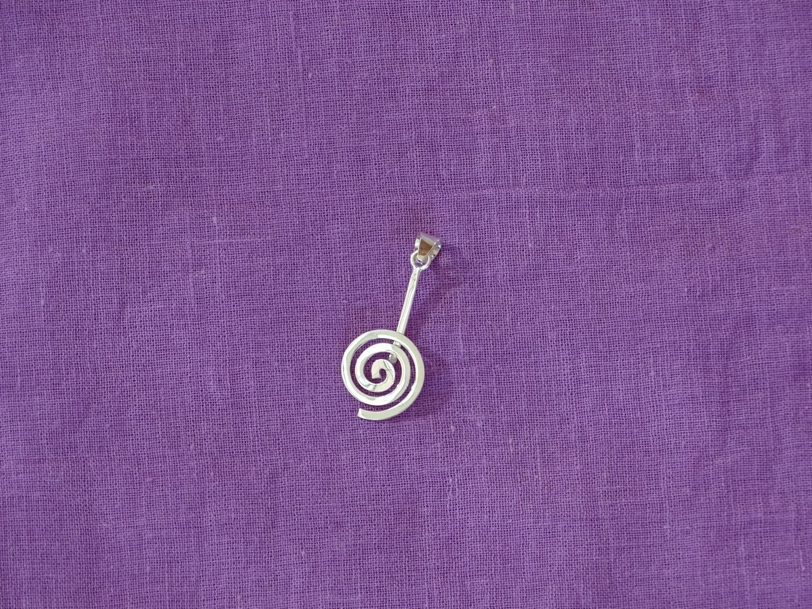 Donut-Spirale silberfarben klein (Version 1)