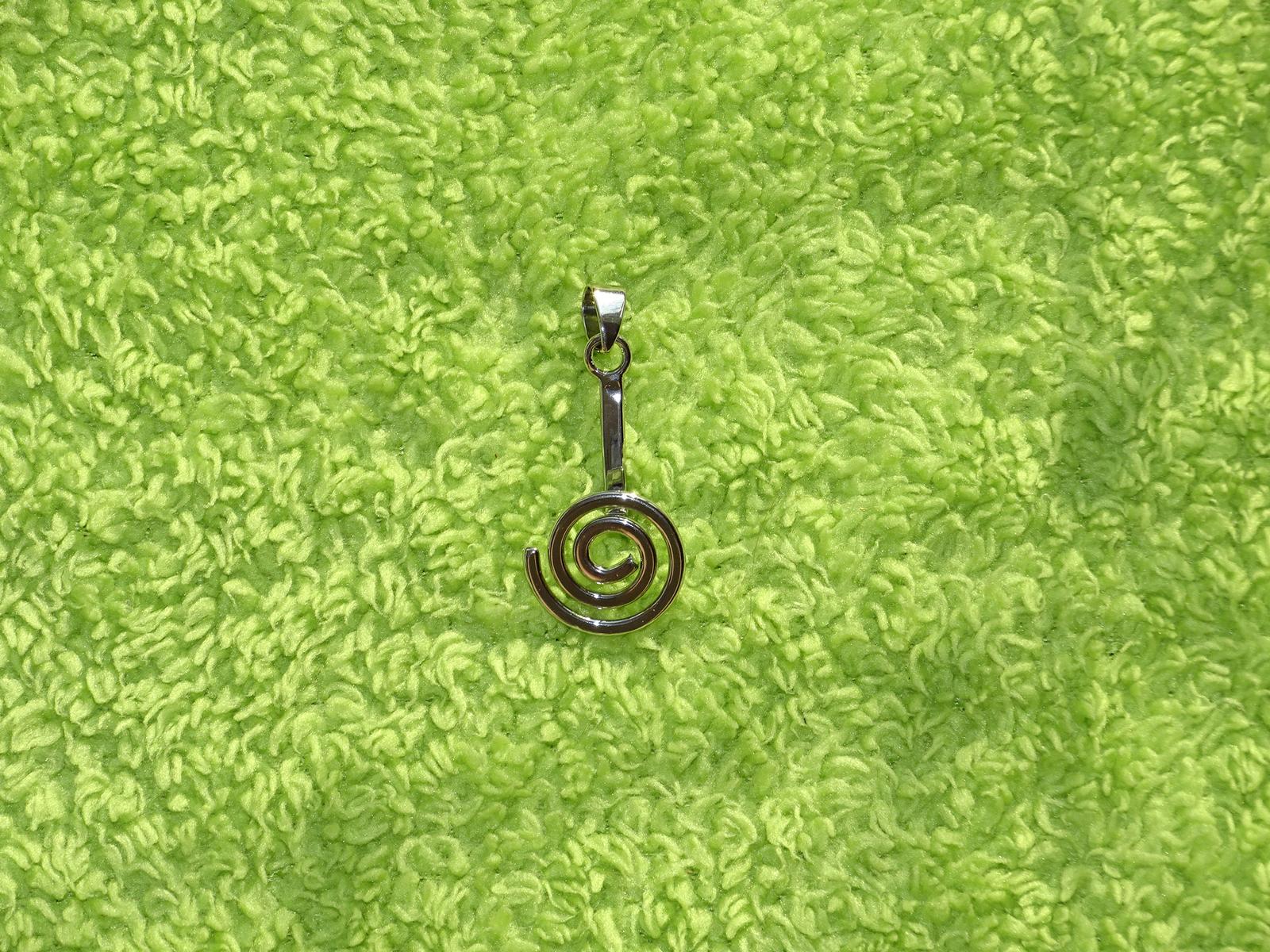 Donut-Spirale silberfarben klein (Version 2)