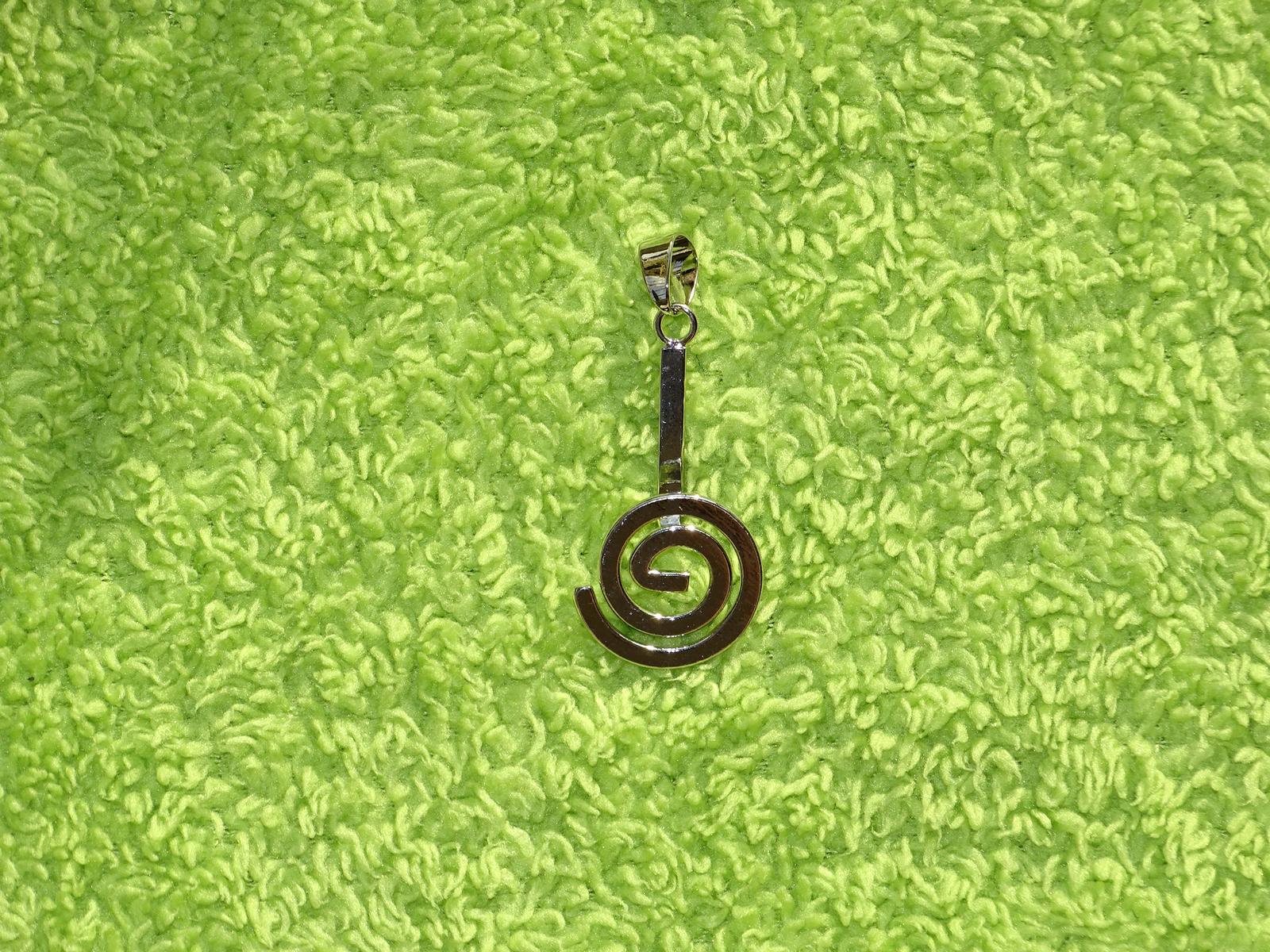 Donut-Spirale silberfarben groß (Version 2)