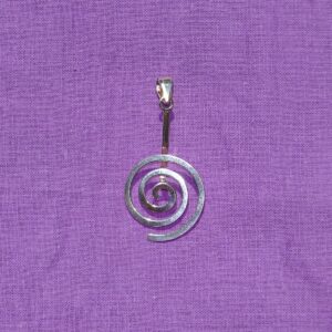 Donut-Spirale silberfarben groß (Version 1)