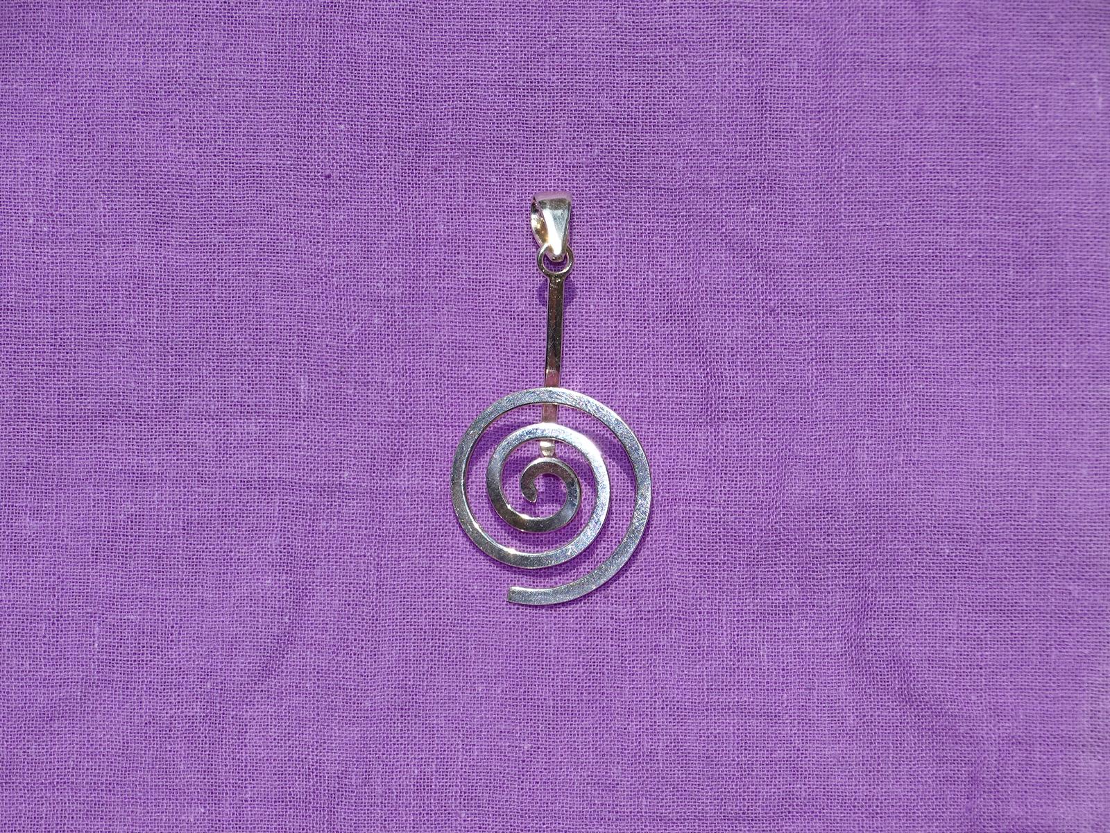 Donut-Spirale silberfarben groß (Version 1)