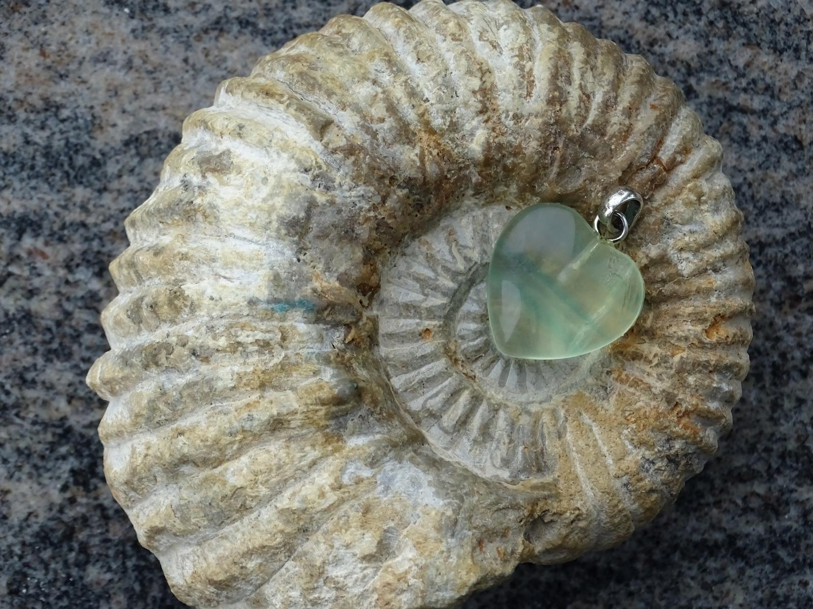 Herz-Anhänger Fluorit – Bild 3