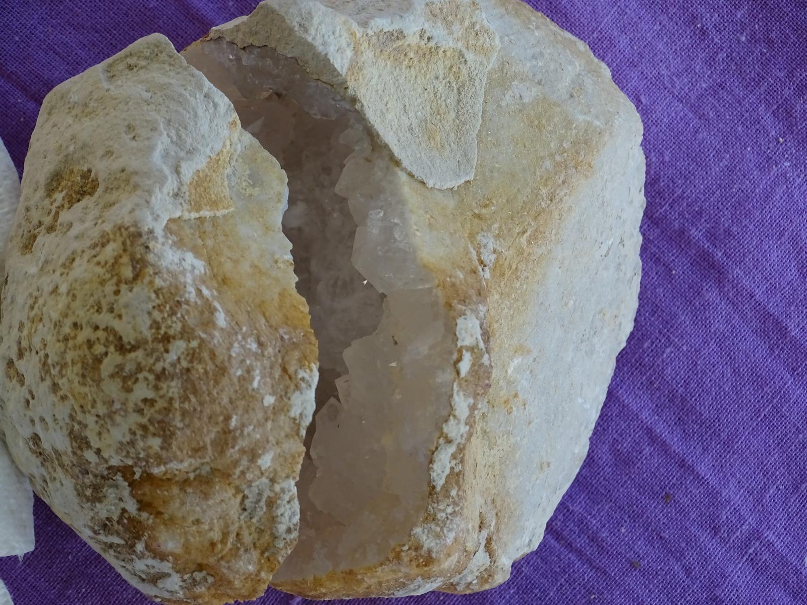 Quarz-Geoden-Paar = Glücksgeoden (Nr. 1) – Bild 3