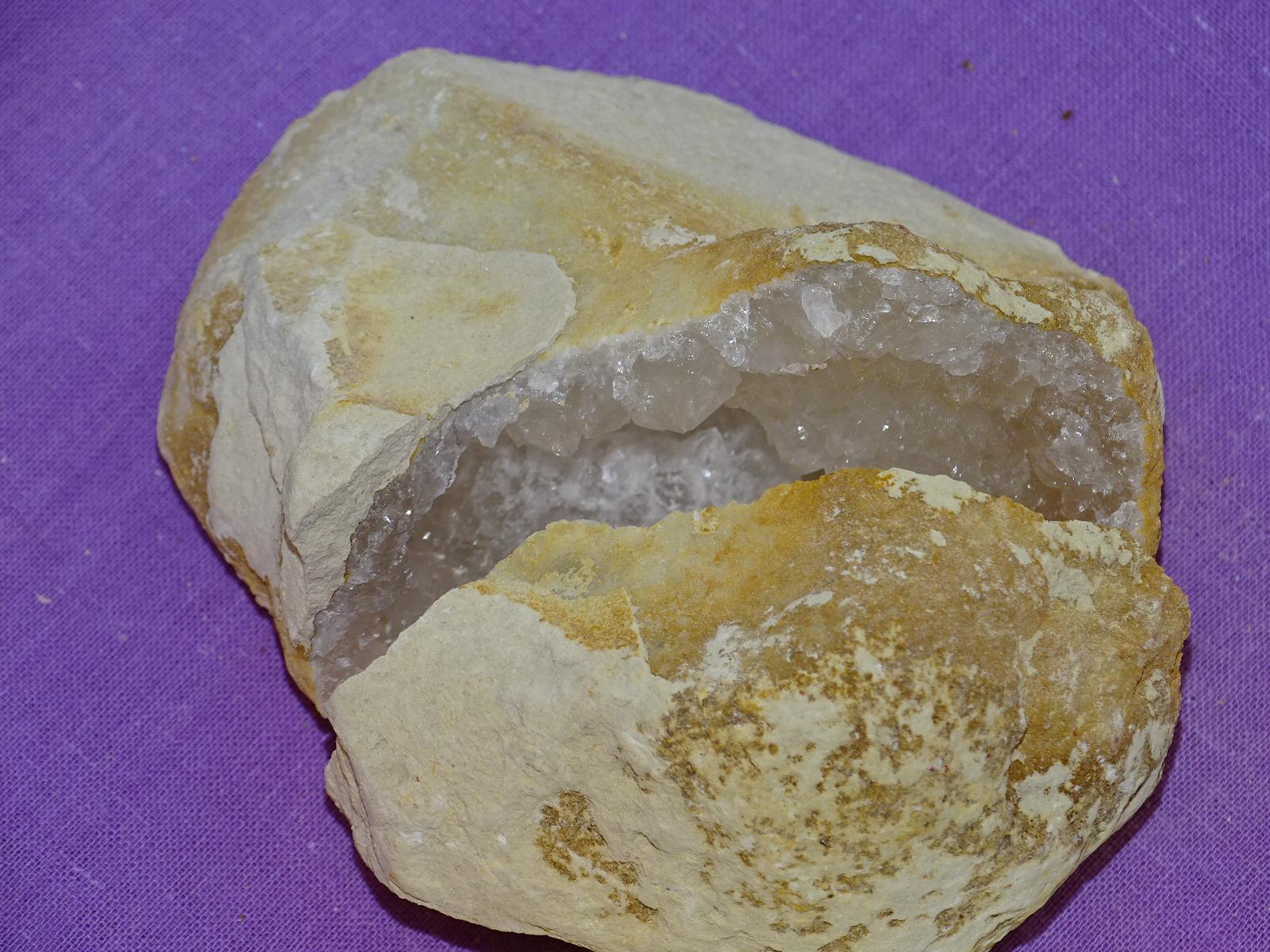 Quarz-Geoden-Paar = Glücksgeoden (Nr. 1) – Bild 4