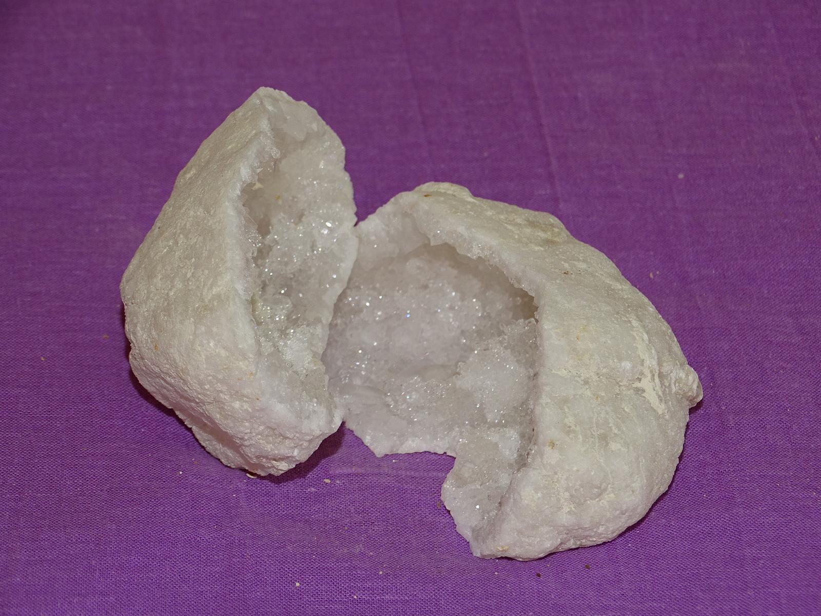 Quarz-Geoden-Paar = Glücksgeoden (Nr. 3)