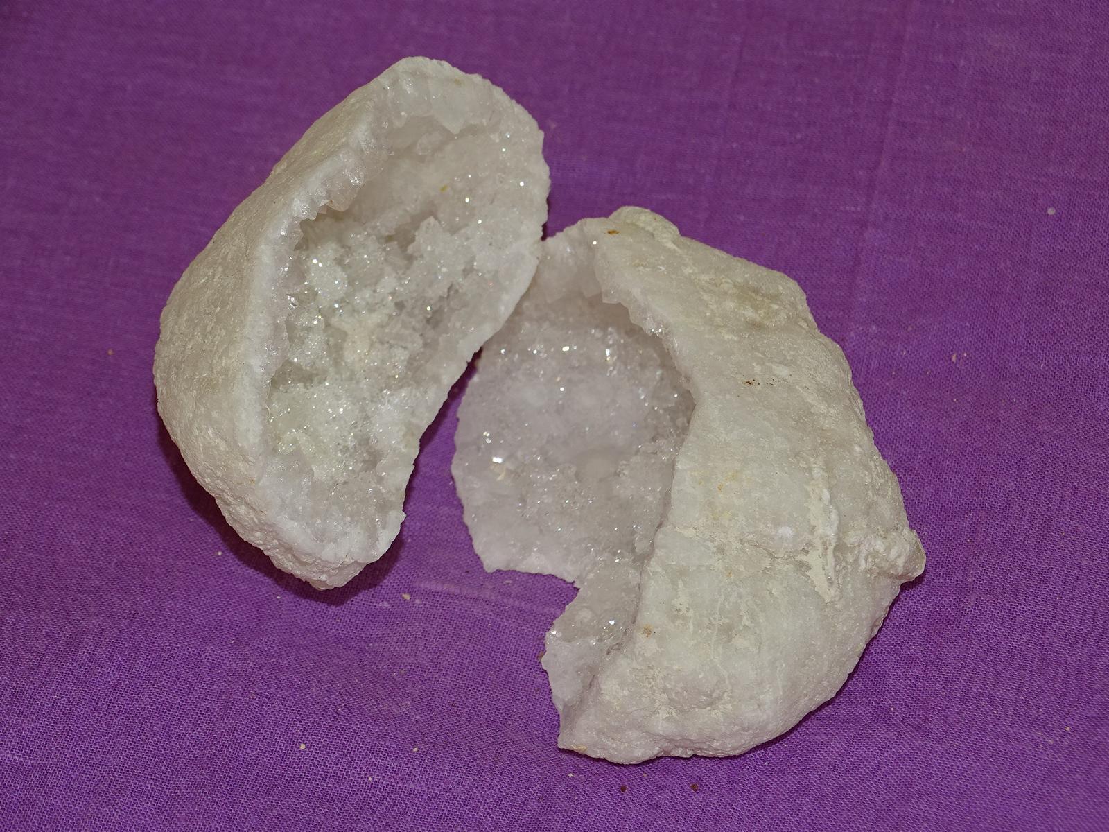 Quarz-Geoden-Paar = Glücksgeoden (Nr. 3) – Bild 3