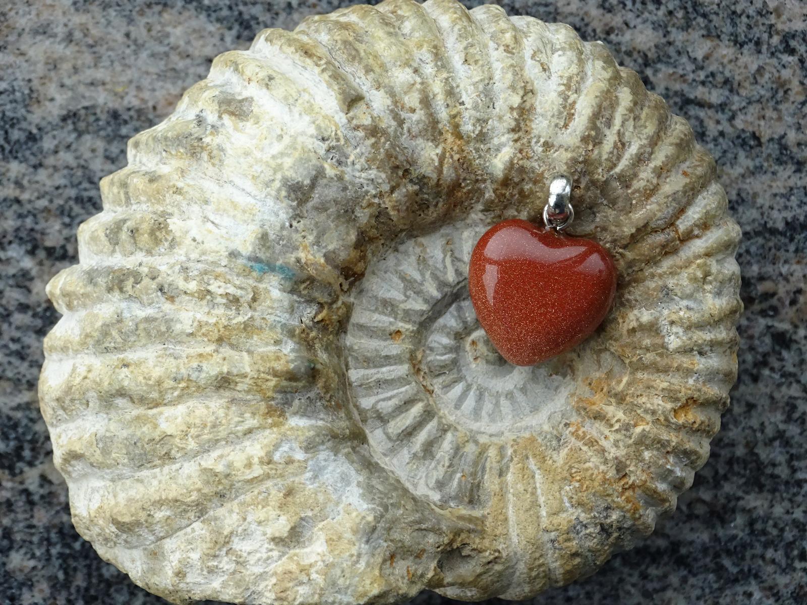 Herz-Anhänger Goldfluss – Bild 2