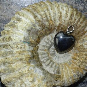 Herz-Anhänger Hämatit (Blutstein)