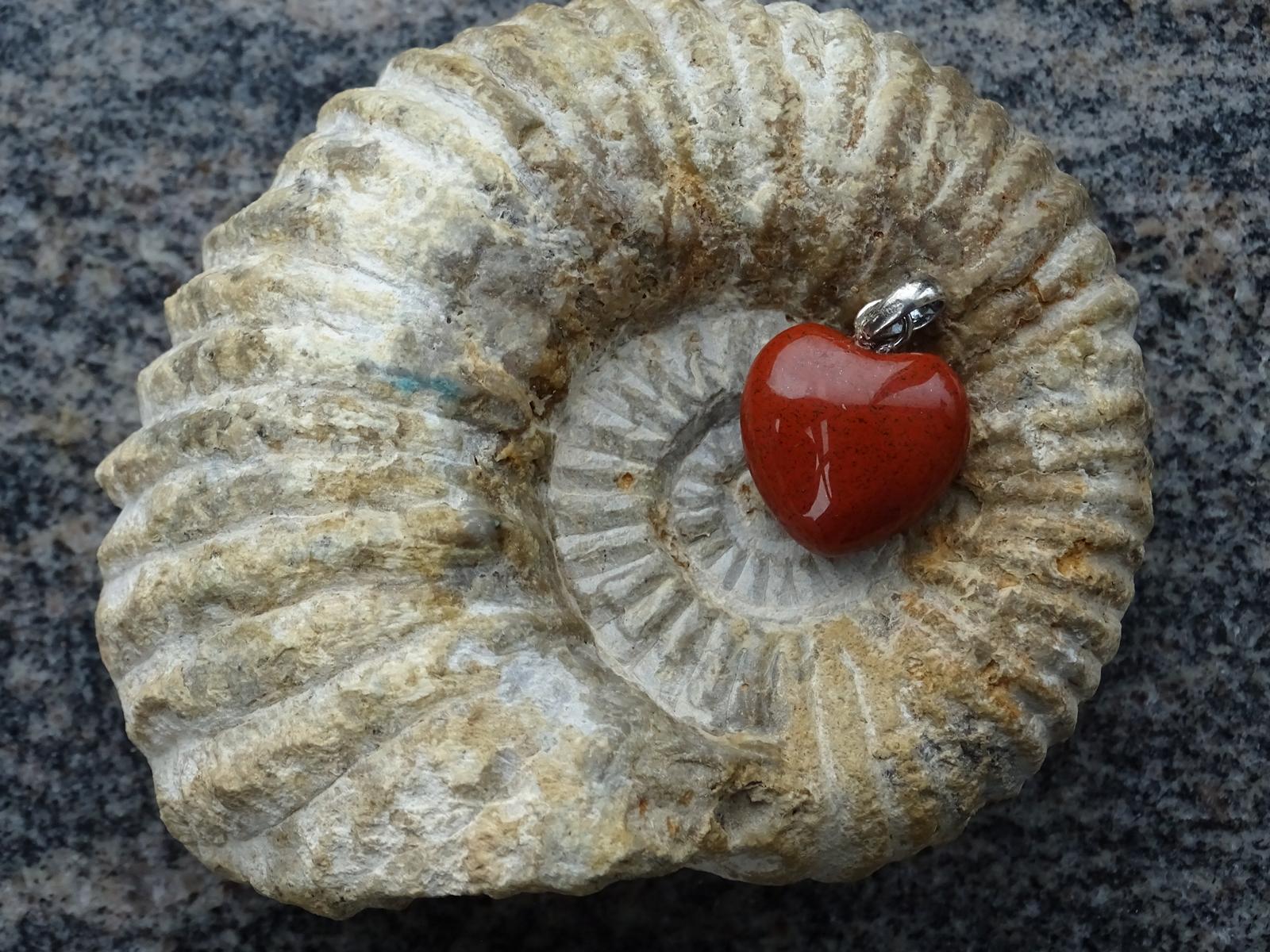 Herz-Anhänger Jaspis (rot)