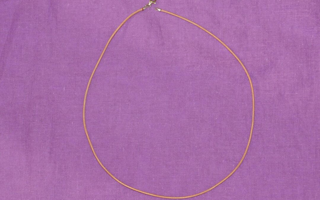 Lederband beige 50 cm