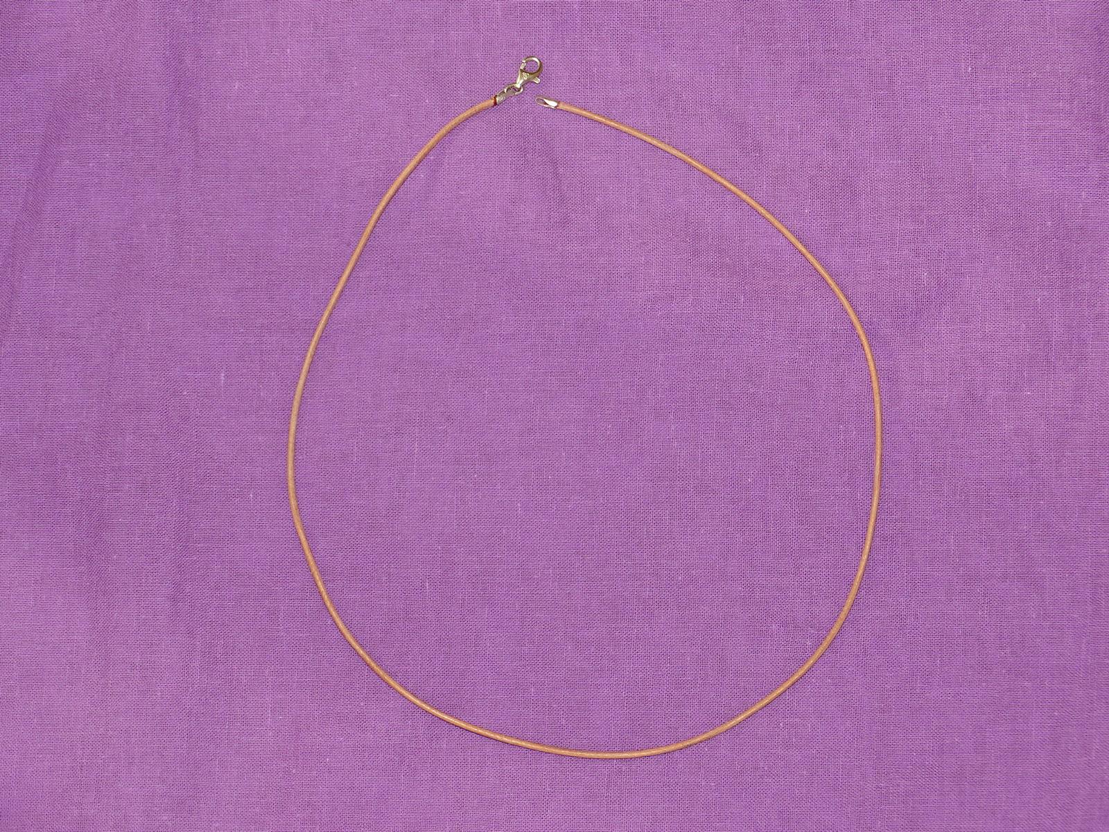 Lederband beige 45 cm