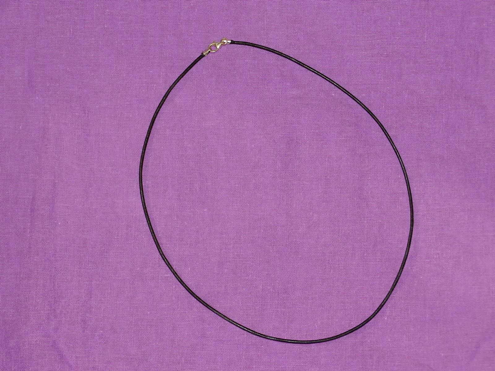 Lederband schwarz 50 cm