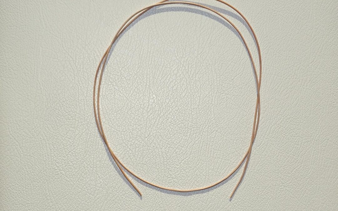 Lederband natur – beige 100 cm