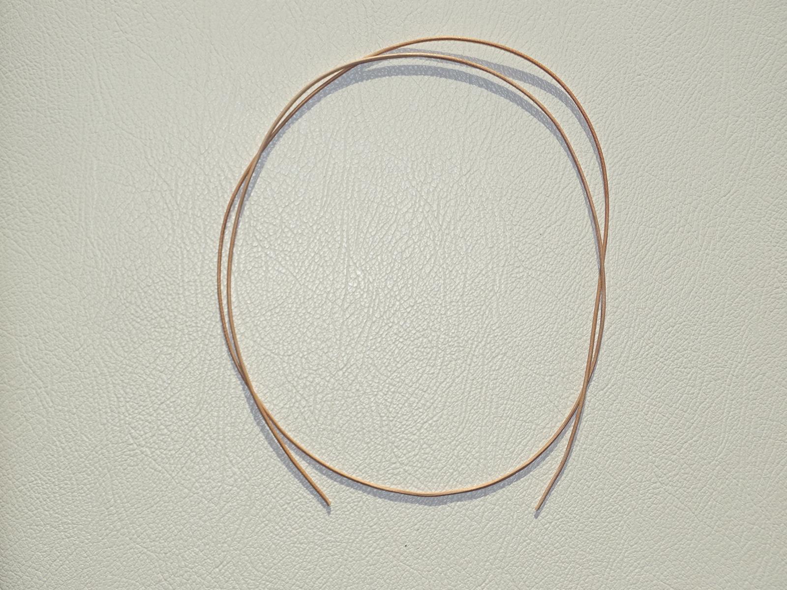 Lederband natur - beige 100 cm