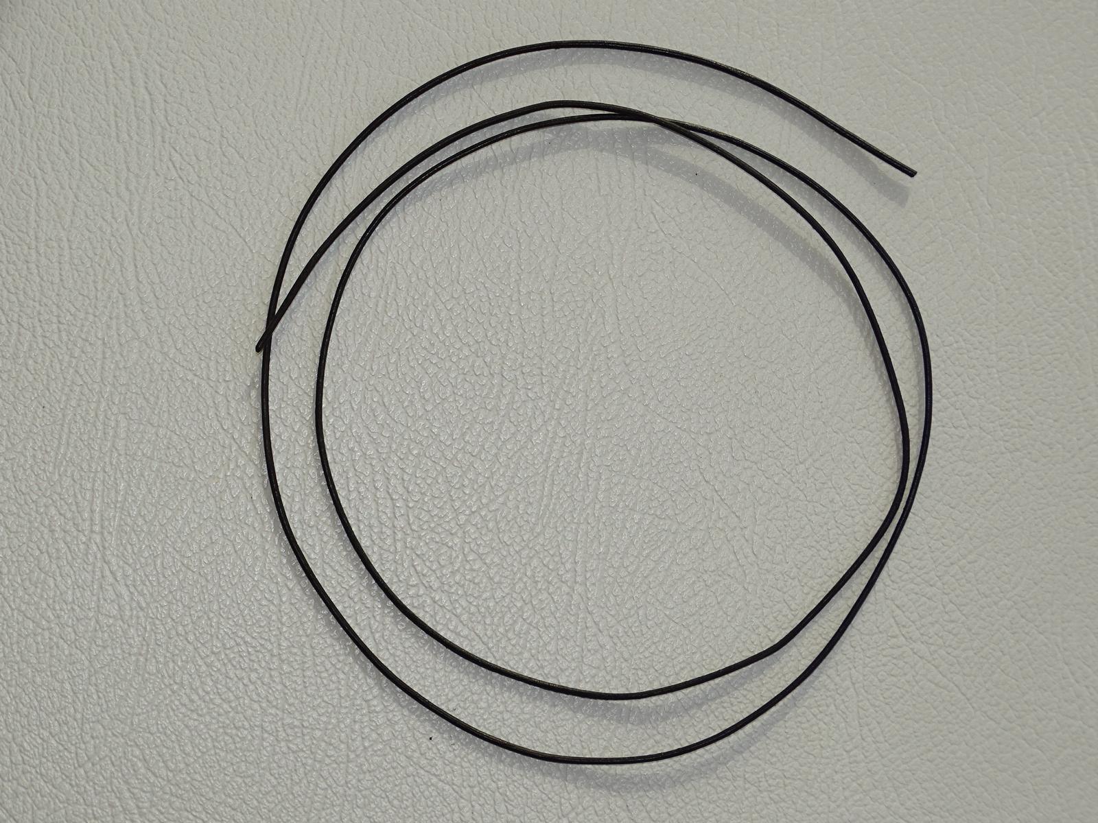 Lederband schwarz 100 cm