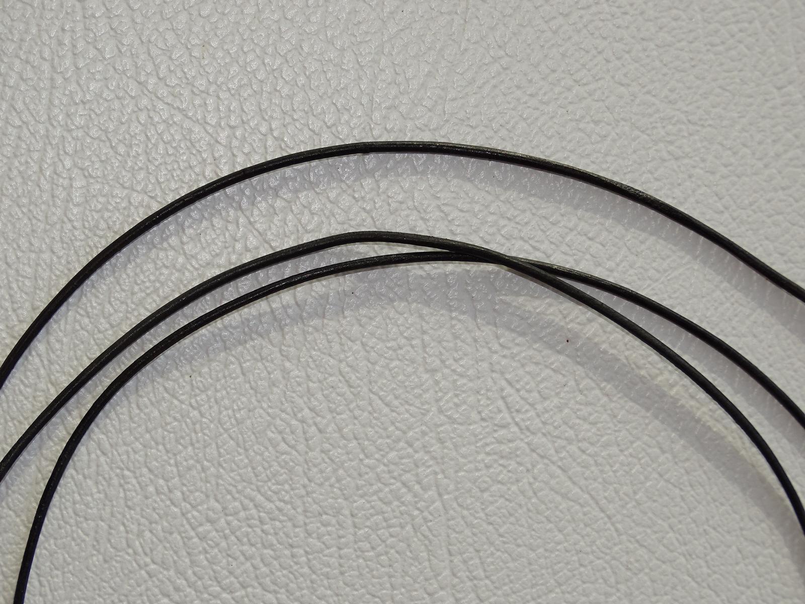 Lederband schwarz 100 cm – Bild 2