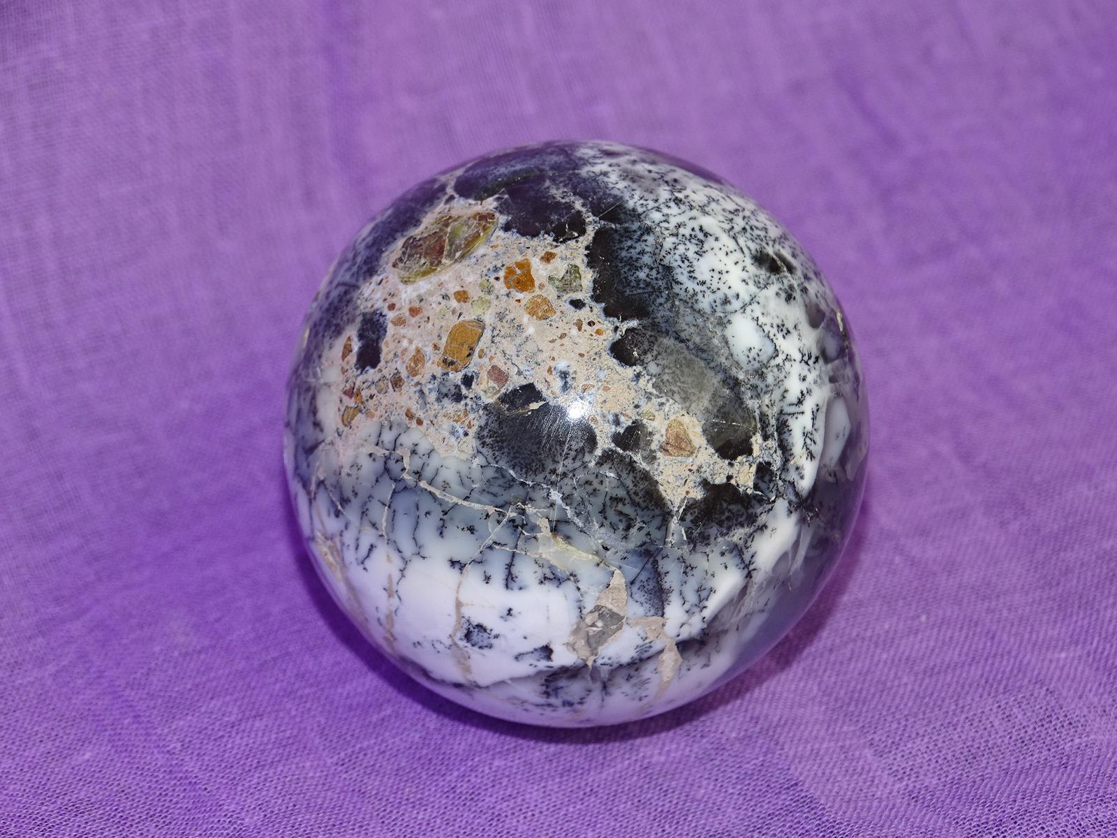 Opalith-Kugel stärker gemustert / farbig intensiver