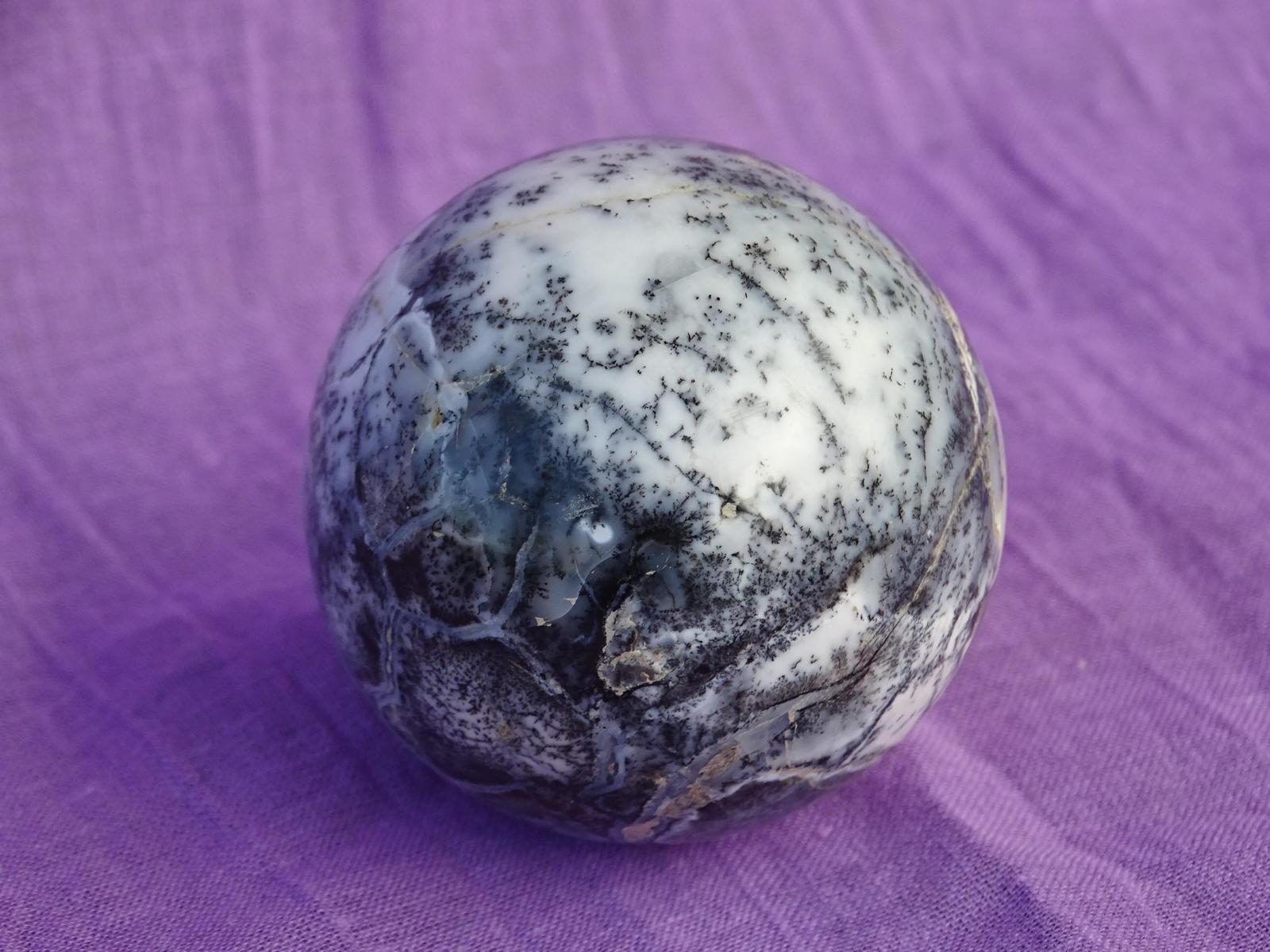 Opalith-Kugel stärker gemustert / farbig intensiver – Bild 2