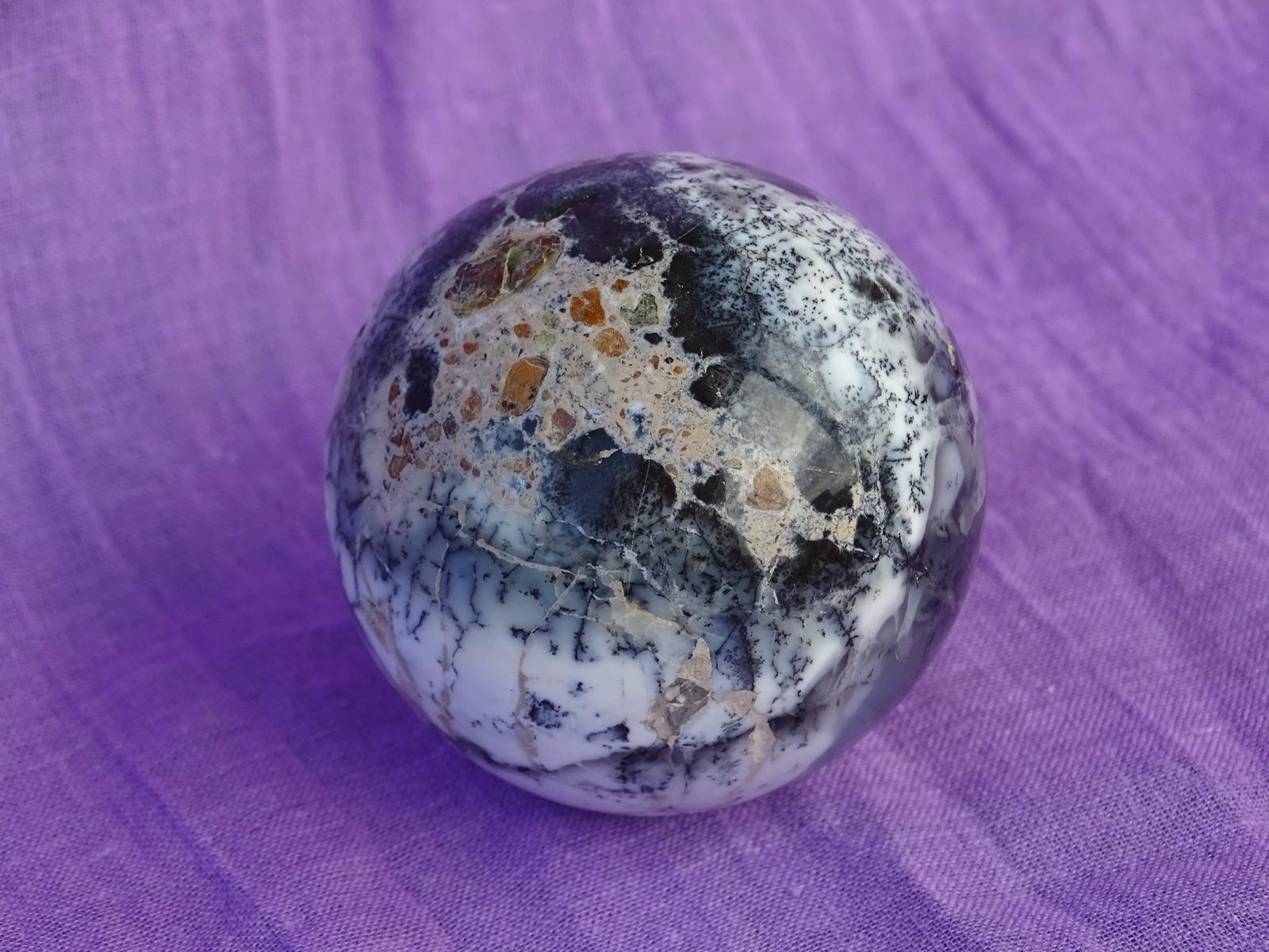 Opalith-Kugel stärker gemustert / farbig intensiver – Bild 4