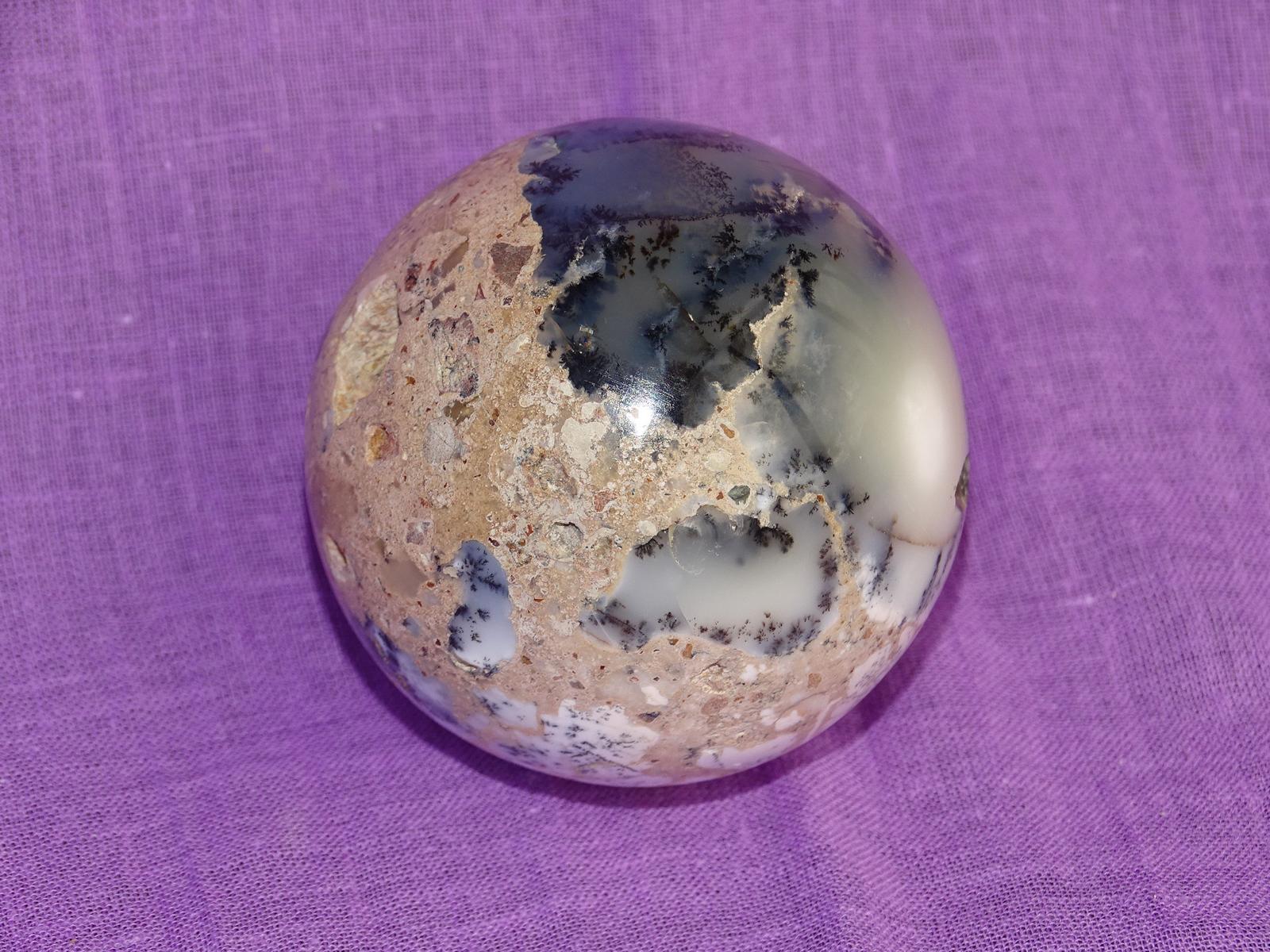 Opalith-Kugel stärker gemustert / farbig intensiver – Bild 5