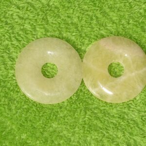 Orangencalcit-Donut groß Ø 5 cm