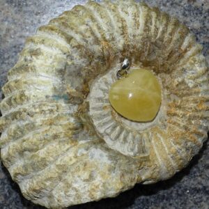 Herz-Anhänger Orangencalcit