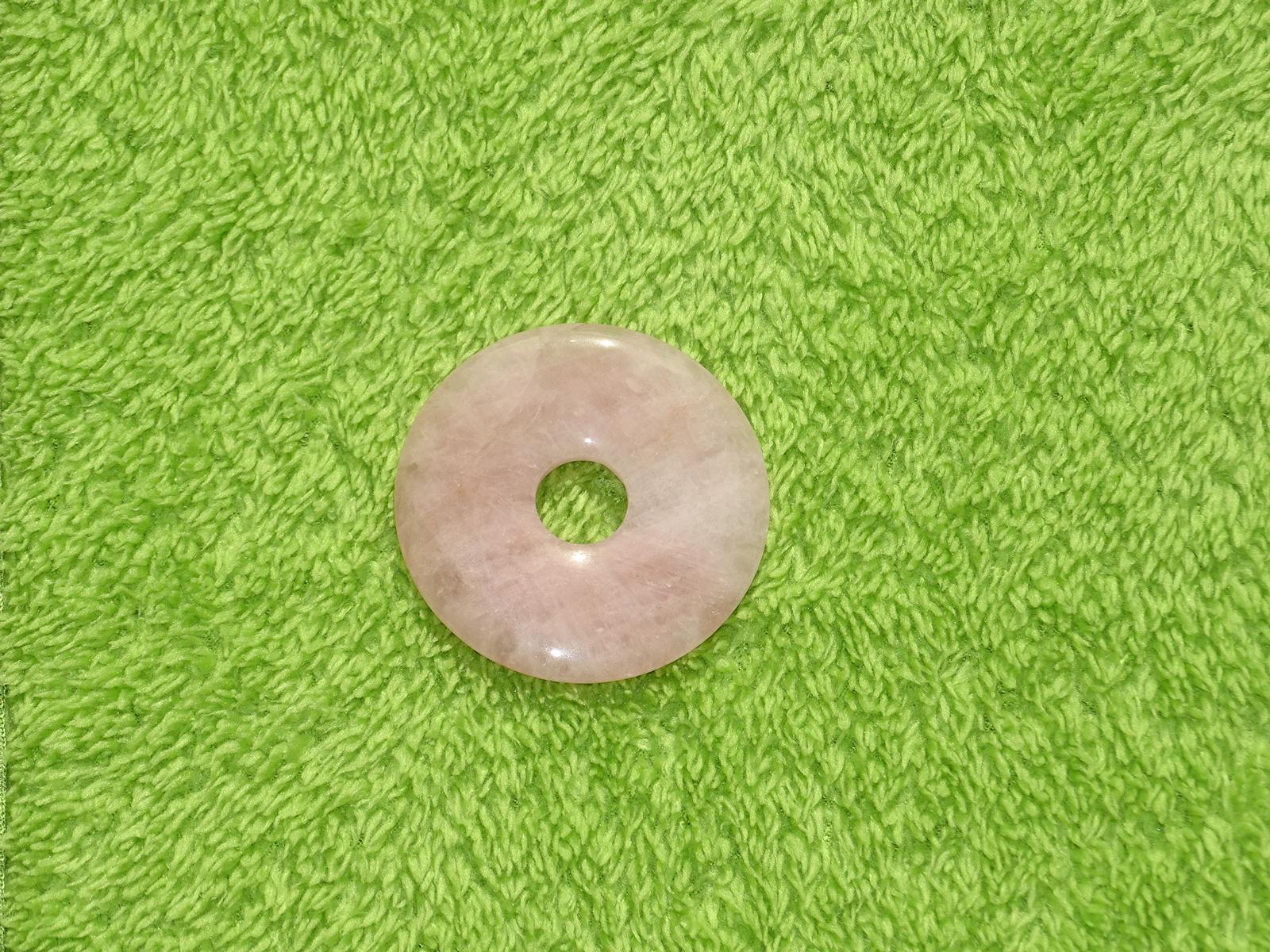 Rosenquarz-Donut Ø 3 cm