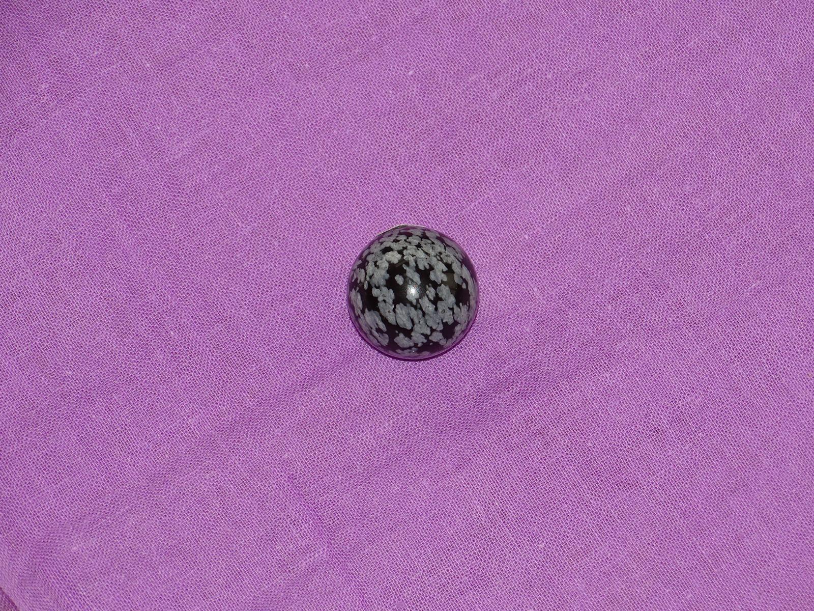 Schneeflockenobsidian-Kugel Ø 2 cm – Bild 2