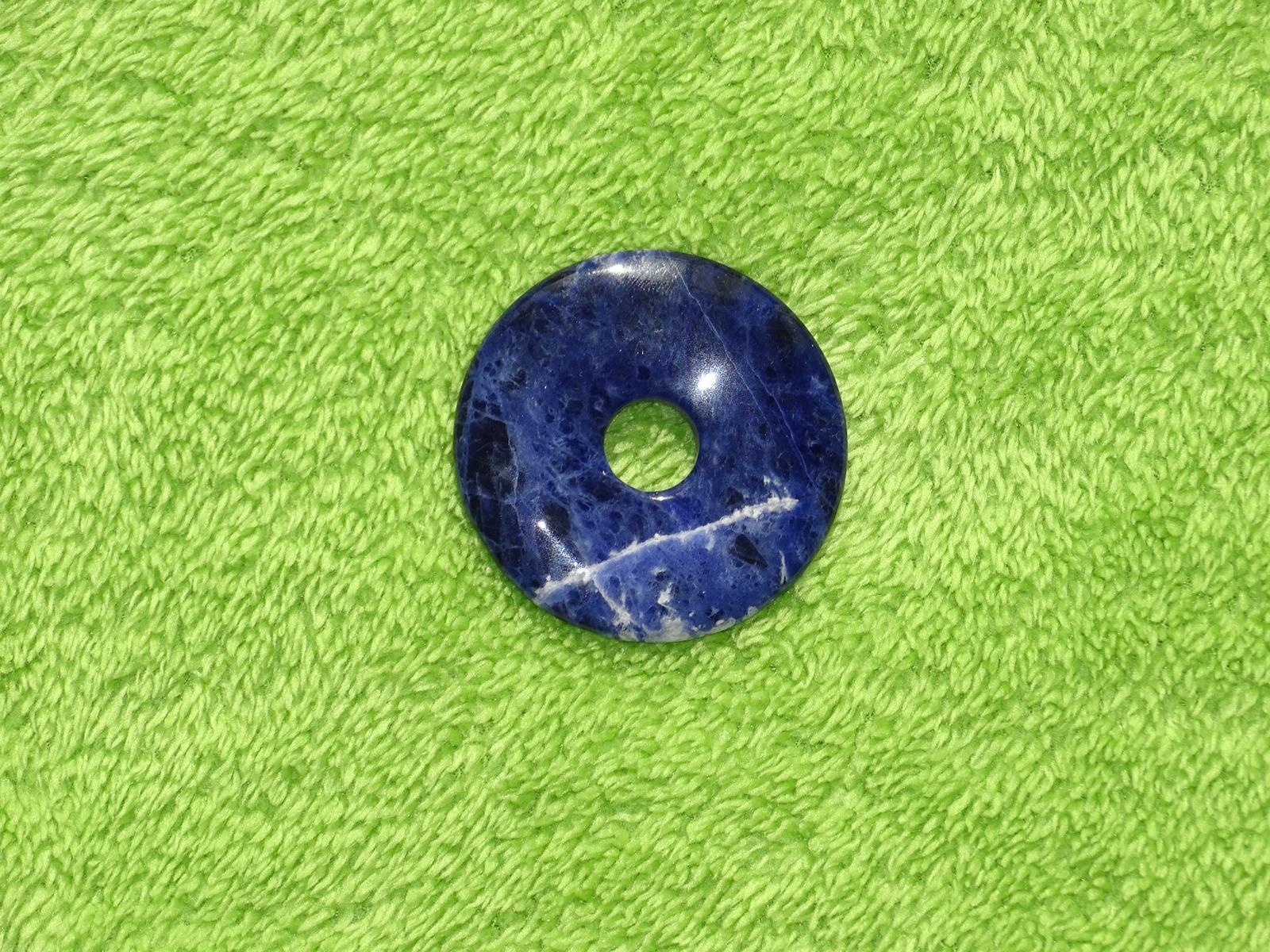 Sodalith-Donut groß Ø 5 cm