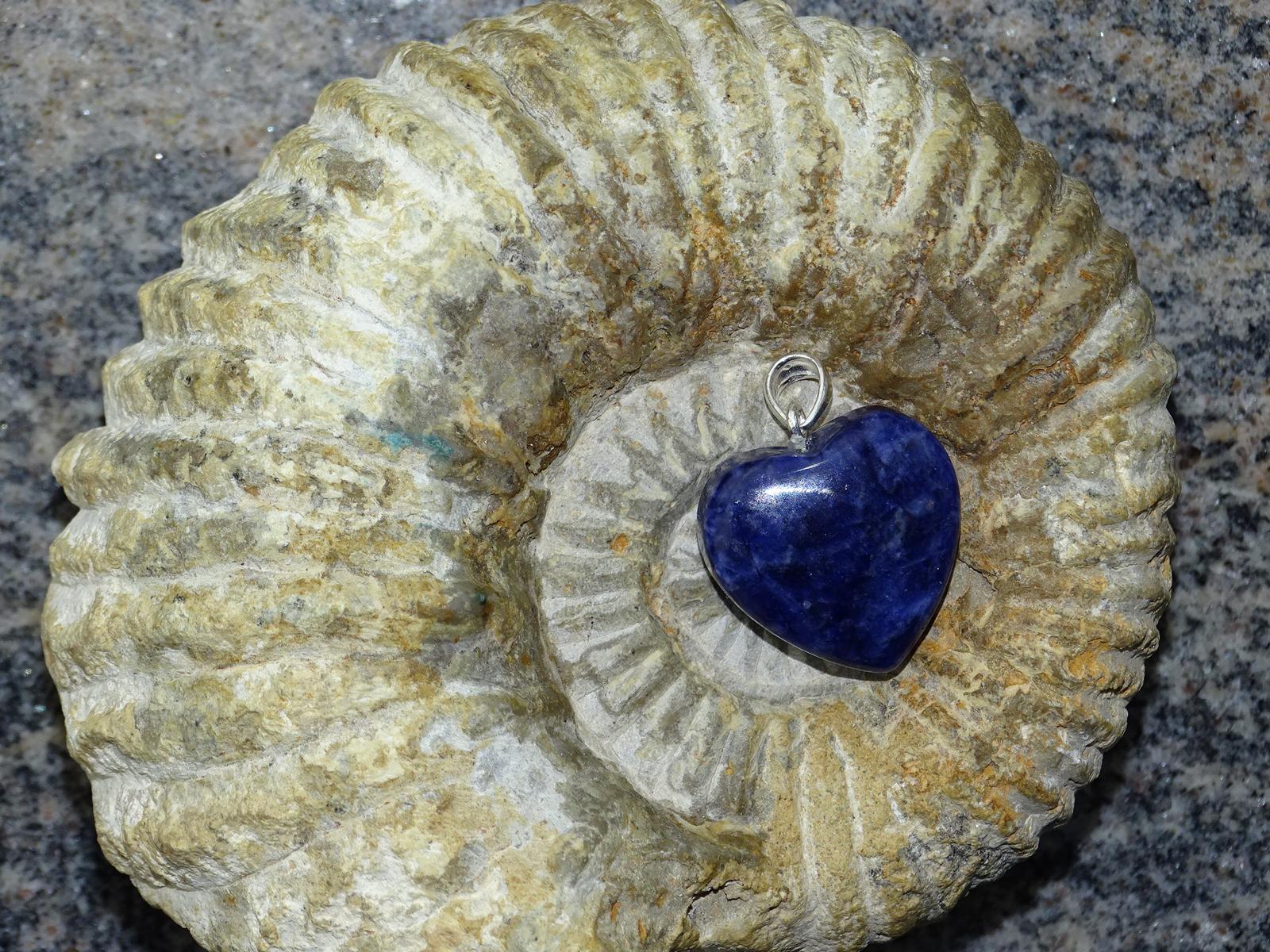 Herz-Anhänger Sodalith