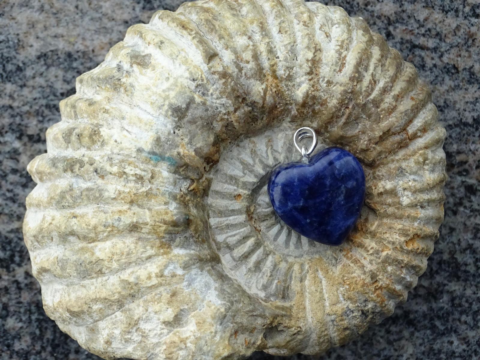 Herz-Anhänger Sodalith – Bild 3