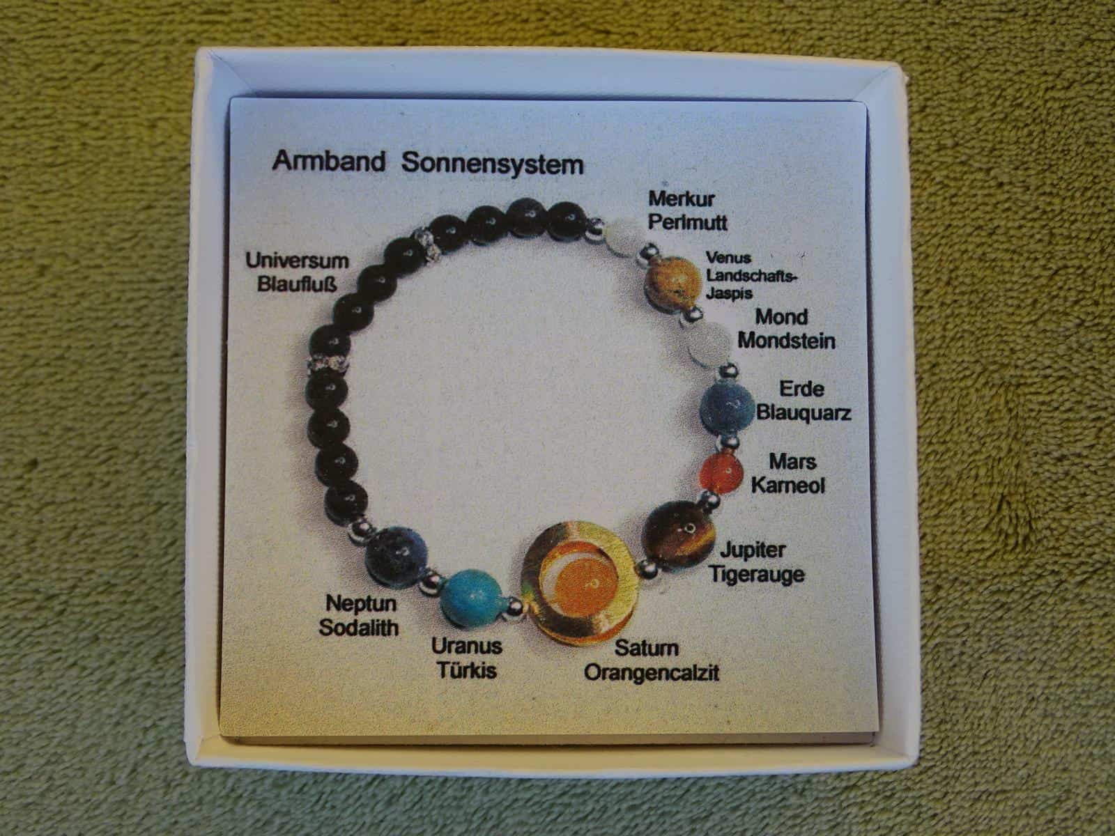 Armband Sonnensystem (Saturnring Farbe Silber) – Bild 3