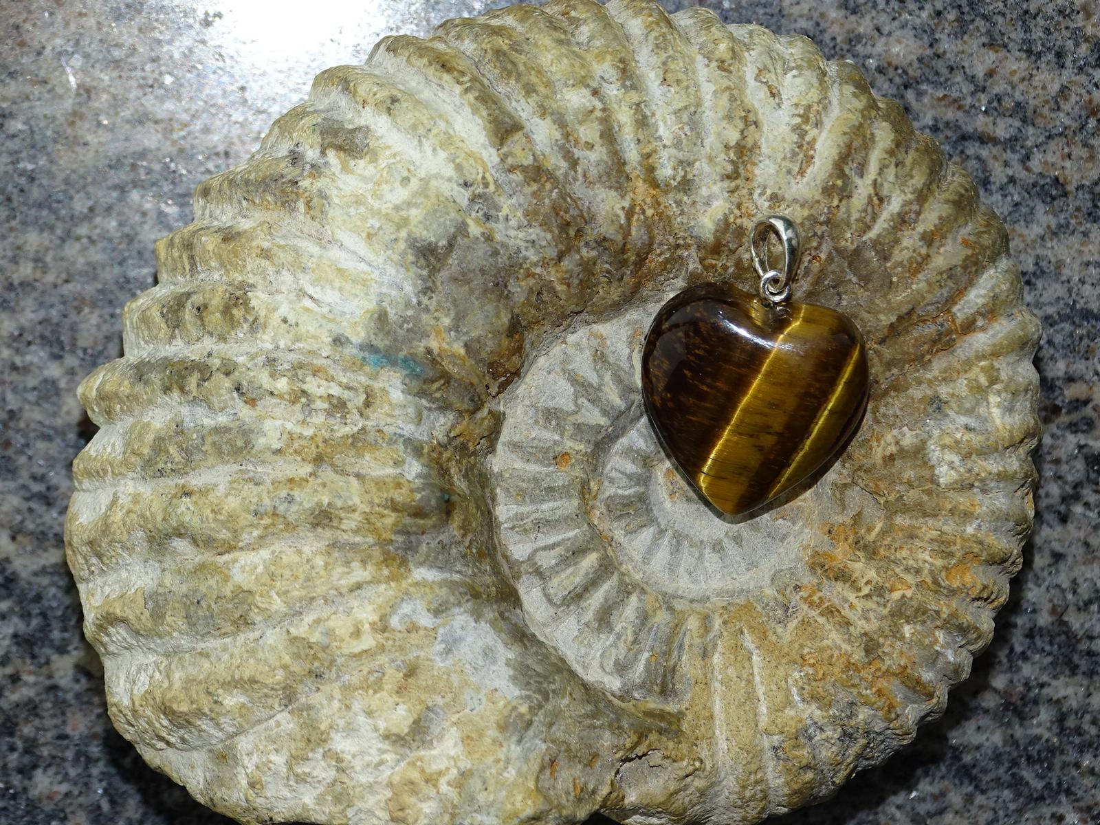Herz-Anhänger Tigerauge – Bild 4
