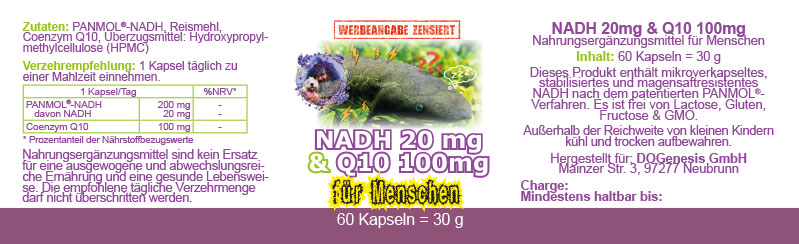 NADH 20 mg & Q10 100 mg, Robert Franz – Bild 2